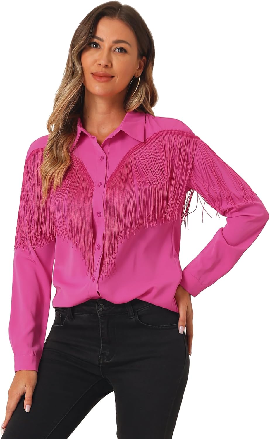 トップス acka fringe american sleeve tops fringe american sleeve tops – Acka online store